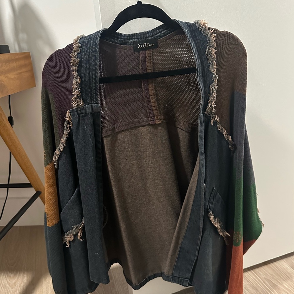 Artistic Patchwork Cardigan